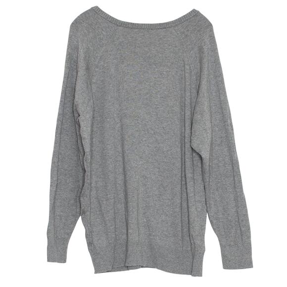 Torrid Sweater Corgi Dog Cottage Cozy Comfort Kawaii Preppy Novelty Gray 3 3X - Picture 2 of 8